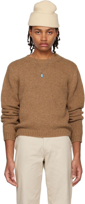 k.ngsley brown crewneck sweater