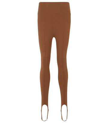 Zeynep ArÃ§ay High-rise stirrup leggings in brown