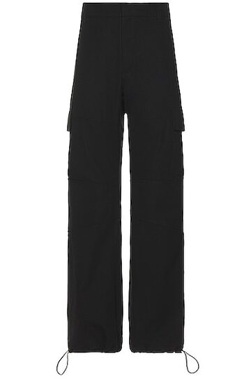 givenchy arched cargo pants in black