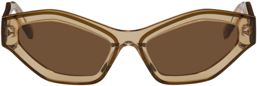 MCQ Beige Cat-Eye Sunglasses