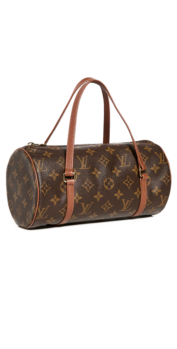 What Goes Around Comes Around Louis Vuitton Cylinder Bag in brown