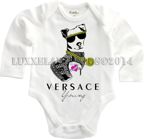 baby versace onesie