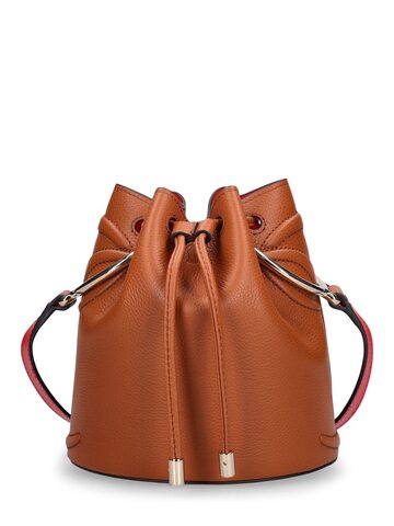 christian louboutin by my side leather bucket bag in brown