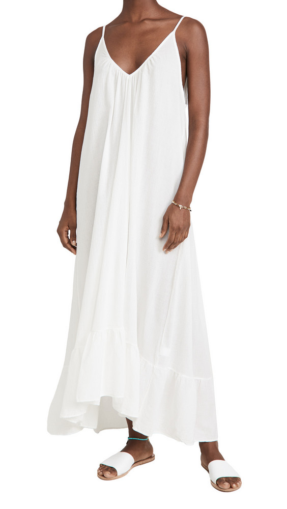 9seed Paloma Dress in white