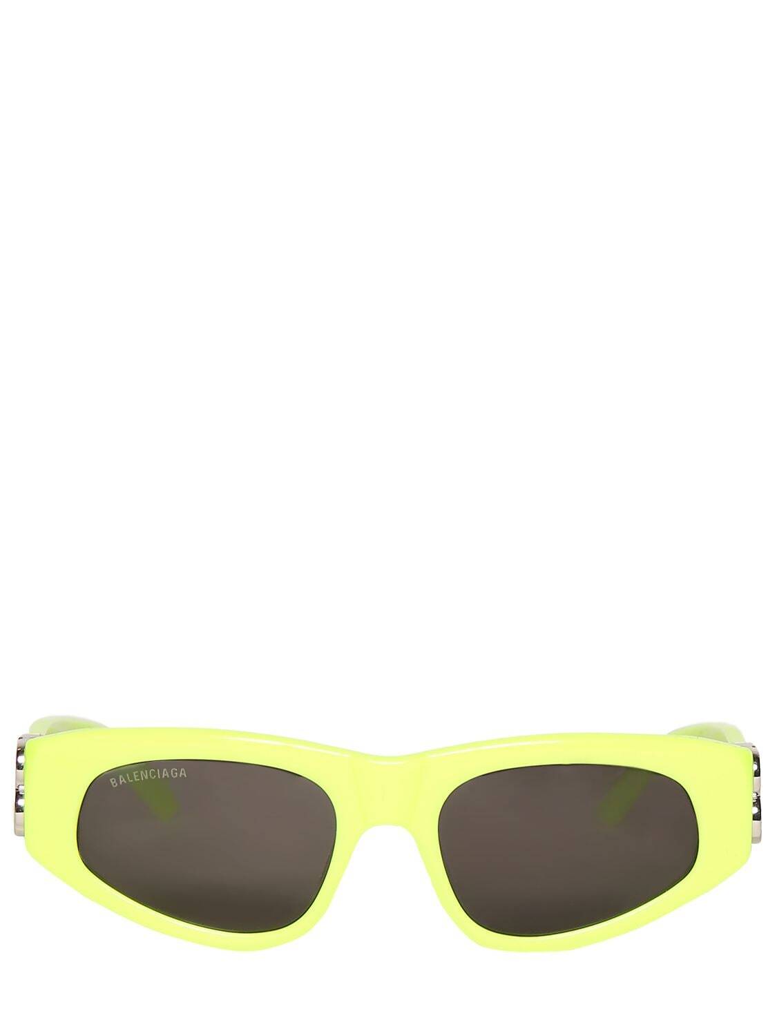 BALENCIAGA 0095s Dynasty D-frame Acetate Sunglasses in yellow