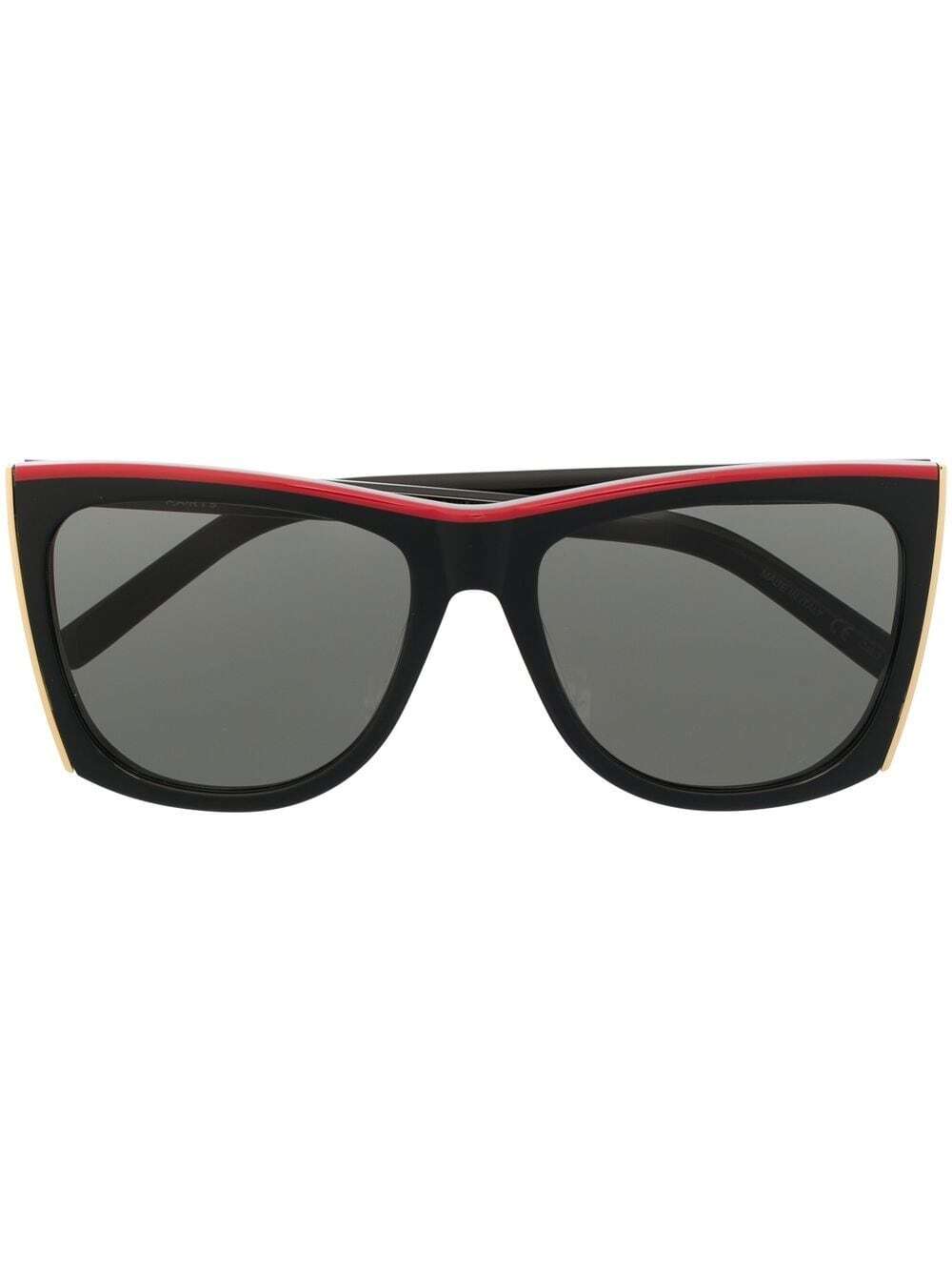 Saint Laurent Eyewear Paloma rectangle-frame sunglasses - Black