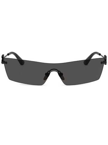 dolce & gabbana eyewear tinted rectangle-frame sunglasses - black