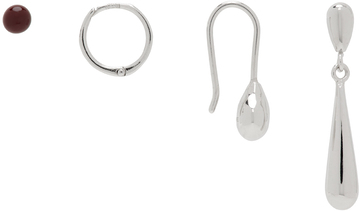 lemaire silver piercings earrings set