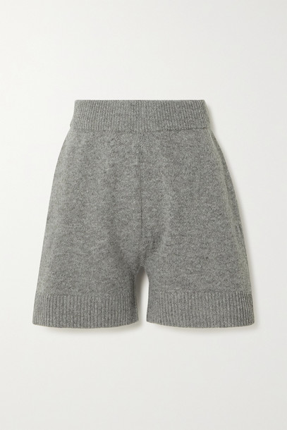 FRANKIE SHOP - Juno Wool-blend Shorts - Gray