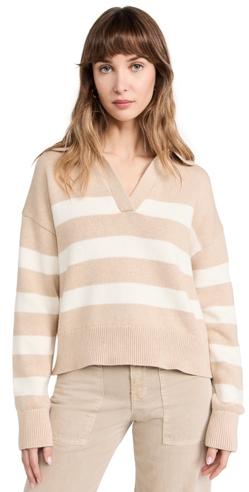 velvet lucie sweater sable/milk xl