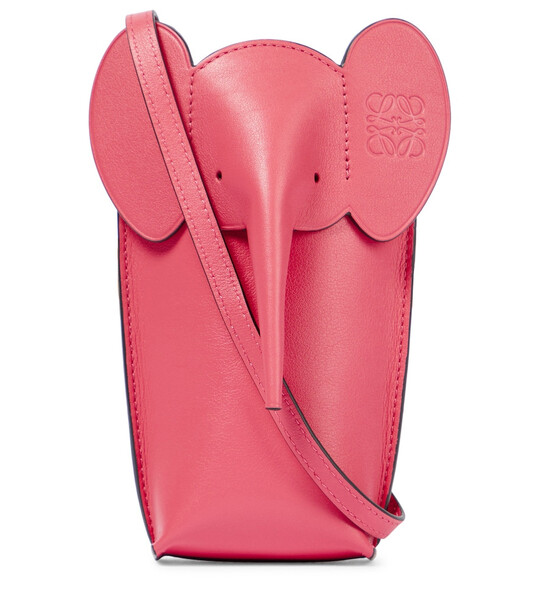 Loewe Paula's Ibiza Elephant Pocket leather crossbody bag in pink