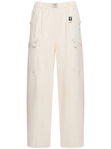 the north face nylon casual pants in white