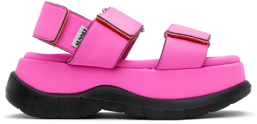 sunnei ssense exclusive pink low platform sandals