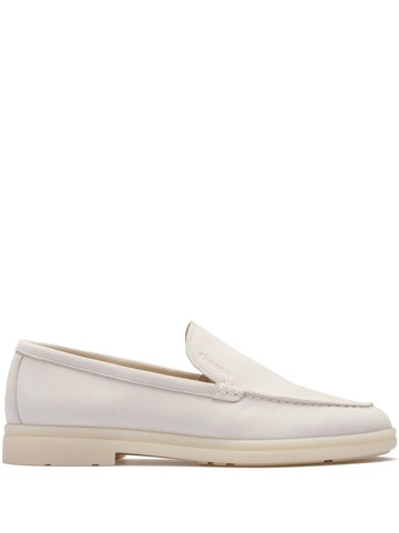 church's lyn nubuck-leather loafers - white