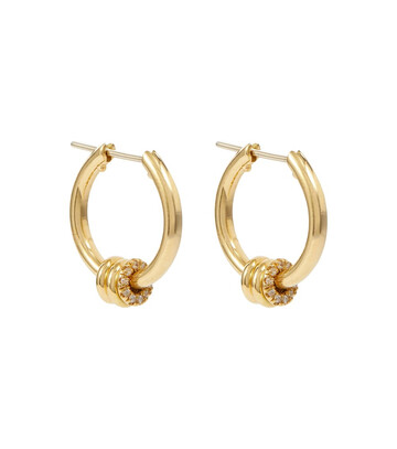 spinelli kilcollin ara 18kt gold single earring with white diamonds