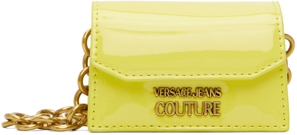 Versace Jeans Couture Green Patent Small Charms Bag