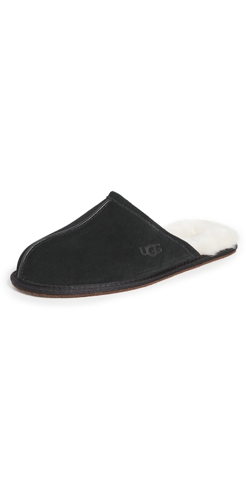 ugg scuff slippers black 9