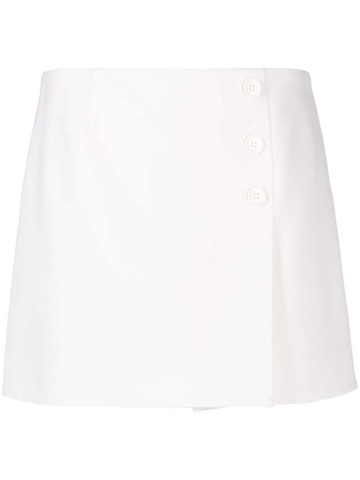 P.A.R.O.S.H. P.A.R.O.S.H. button-detail A-line mini skirt - Neutrals
