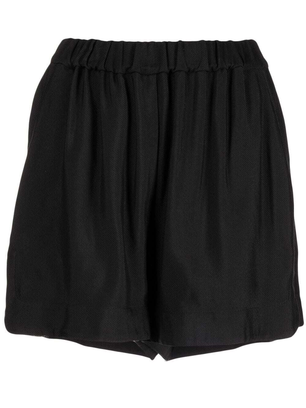 BONDI BORN elasticated waist short shorts - Black