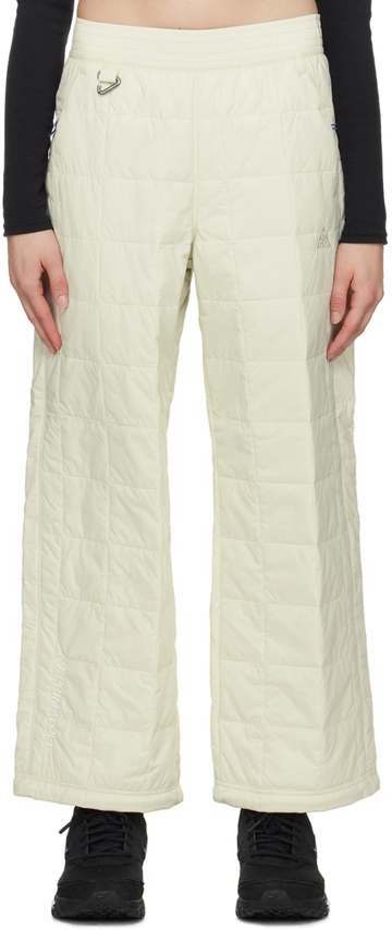 nike off-white quilted trousers
