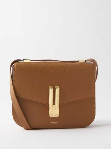 demellier - vancouver grained-leather cross-body bag - womens - tan