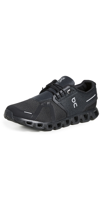 on cloud 5 sneakers all black 8
