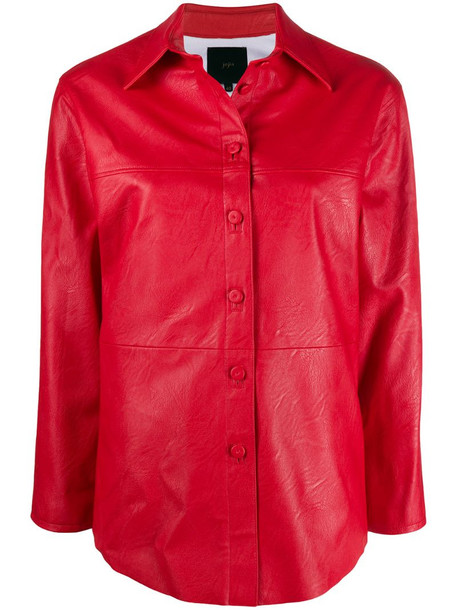 Jejia Donna button-up jacket in red