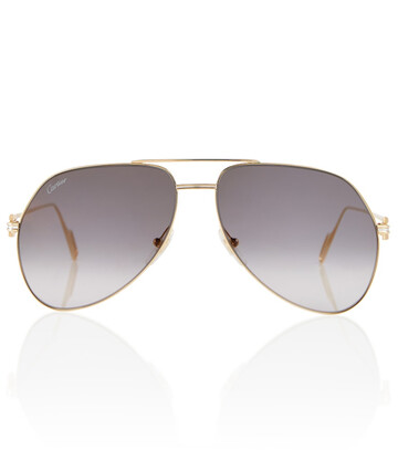 Cartier Eyewear Collection C de Cartier aviator sunglasses in gold