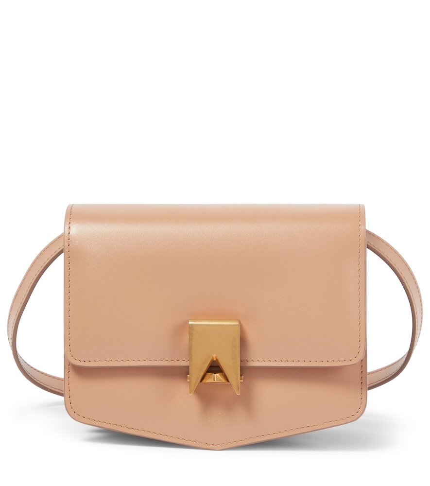 Alaïa Le Papa Small leather crossbody bag in pink
