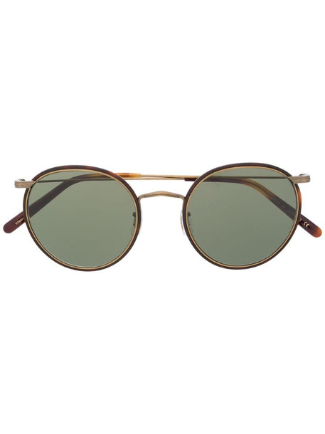 Oliver Peoples Casson round-frame sunglasses in brown