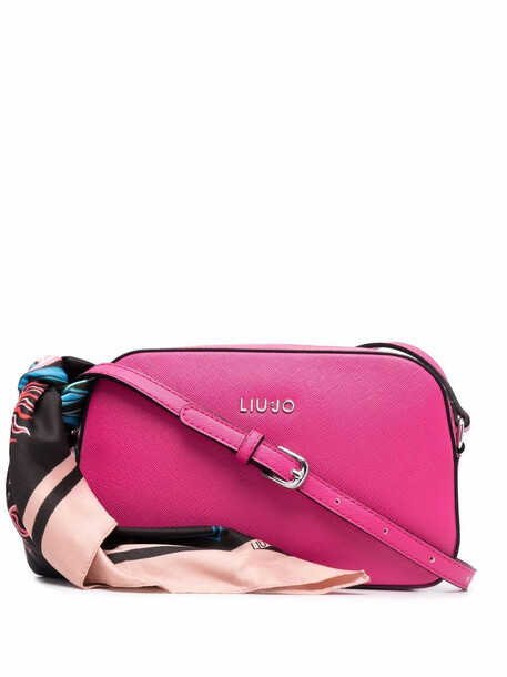 LIU JO scarf detail camera shoulder bag - Pink