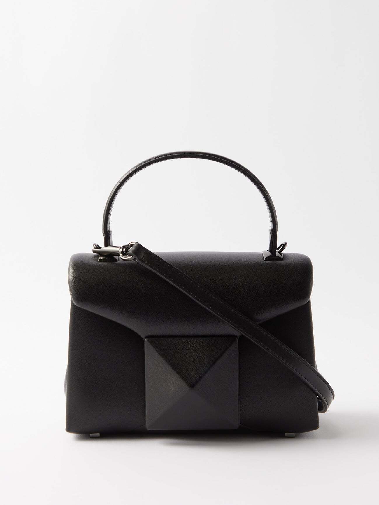 Valentino Garavani - One Stud Mini Leather Bag - Womens - Black