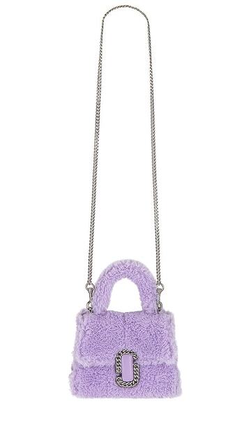 marc jacobs the teddy st. marc mini top handle in lavender in lilac
