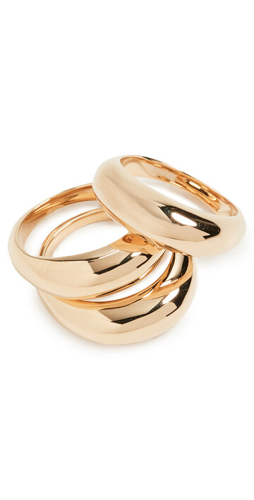 Soko Fanned Stacking Rings in gold