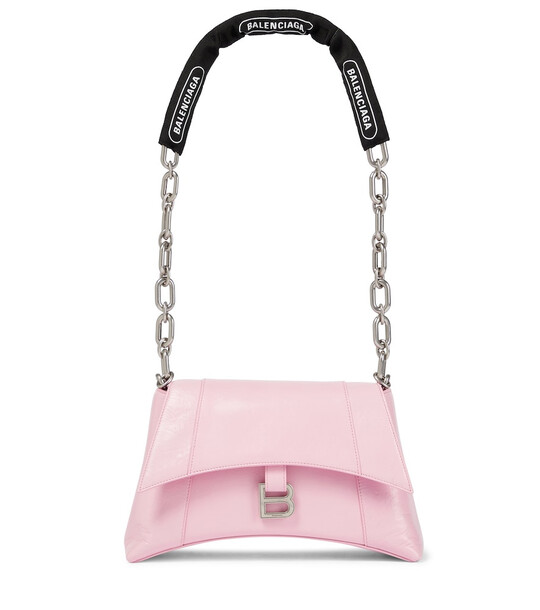Balenciaga Downtown Small leather shoulder bag in pink