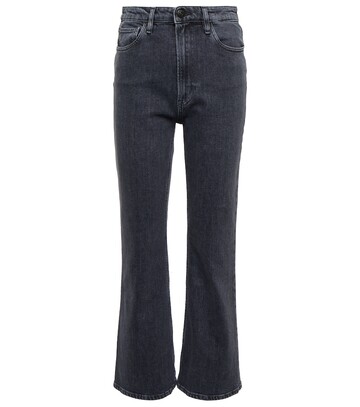 3x1 N.Y.C. Empire Crop Flare high-rise jeans in grey
