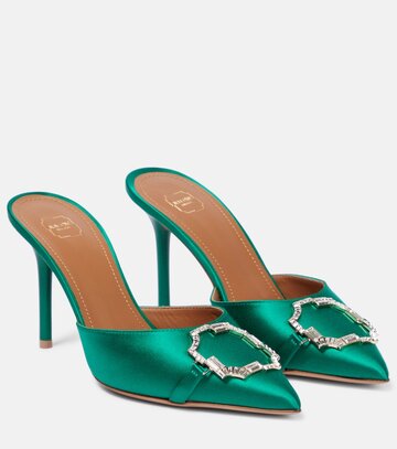 malone souliers missy 85 embellished mules in green