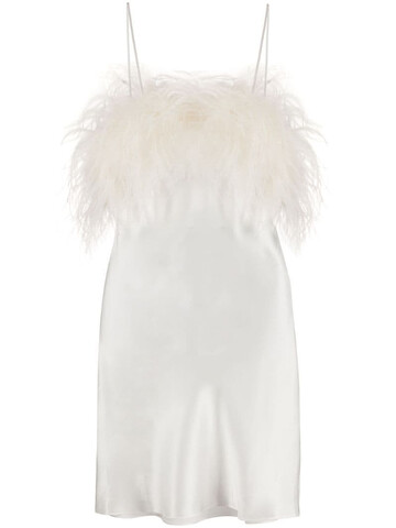 Gilda & Pearl Camille satin slip dress in white