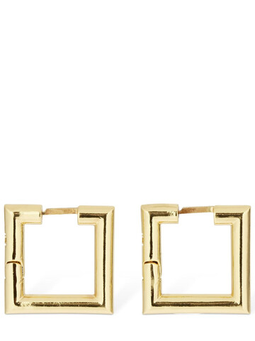federica tosi helena squared hoop earrings in gold