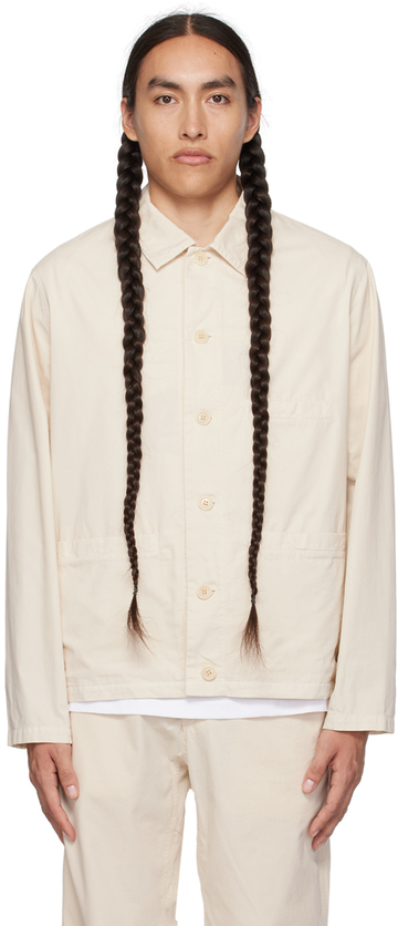 a.p.c. a.p.c. off-white vianney jacket in ecru