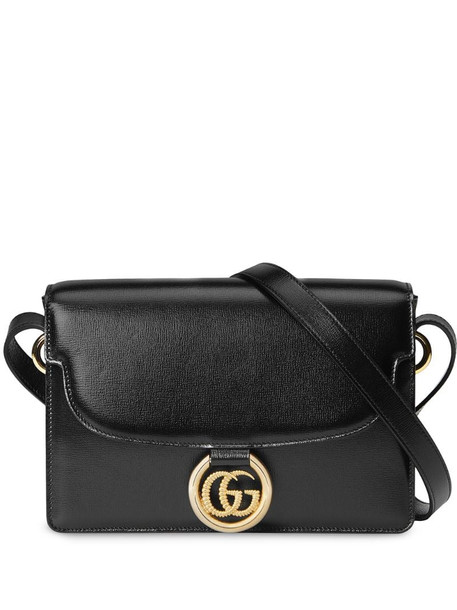 Gucci GG ring shoulder bag in black