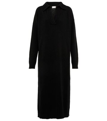 Moncler Cashmere-blend midi dress in black