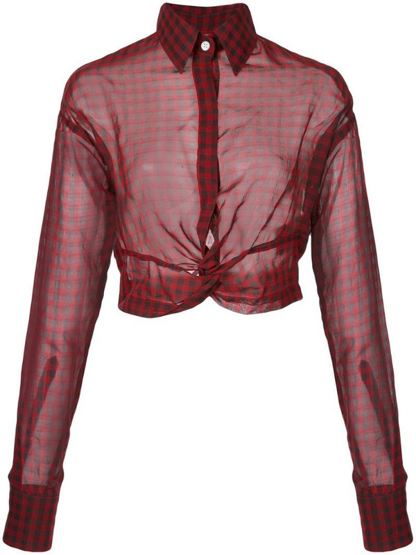 Haculla plaid blouse in red