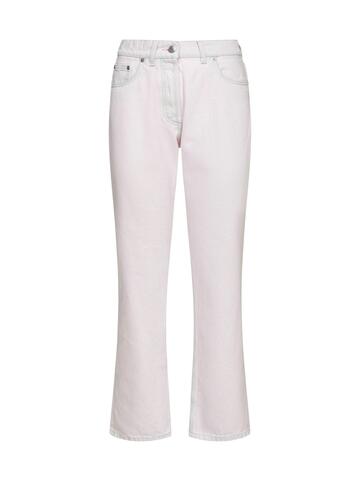 Prada Buttoned Flared Jeans in pink