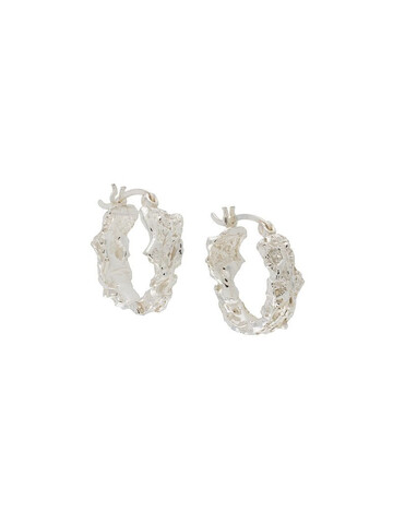 LOVENESS LEE small Rebutia hoop earrings in silver
