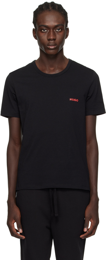hugo three-pack multicolor t-shirts in black
