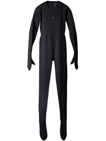 YEEZY GAP ENGINEERED BY BALENCIAGA Long Sleeve Body Suit With Gloves in black