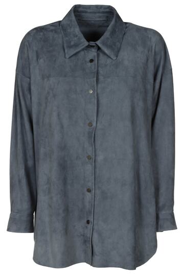 Salvatore Santoro Long-sleeved Shirt in blue