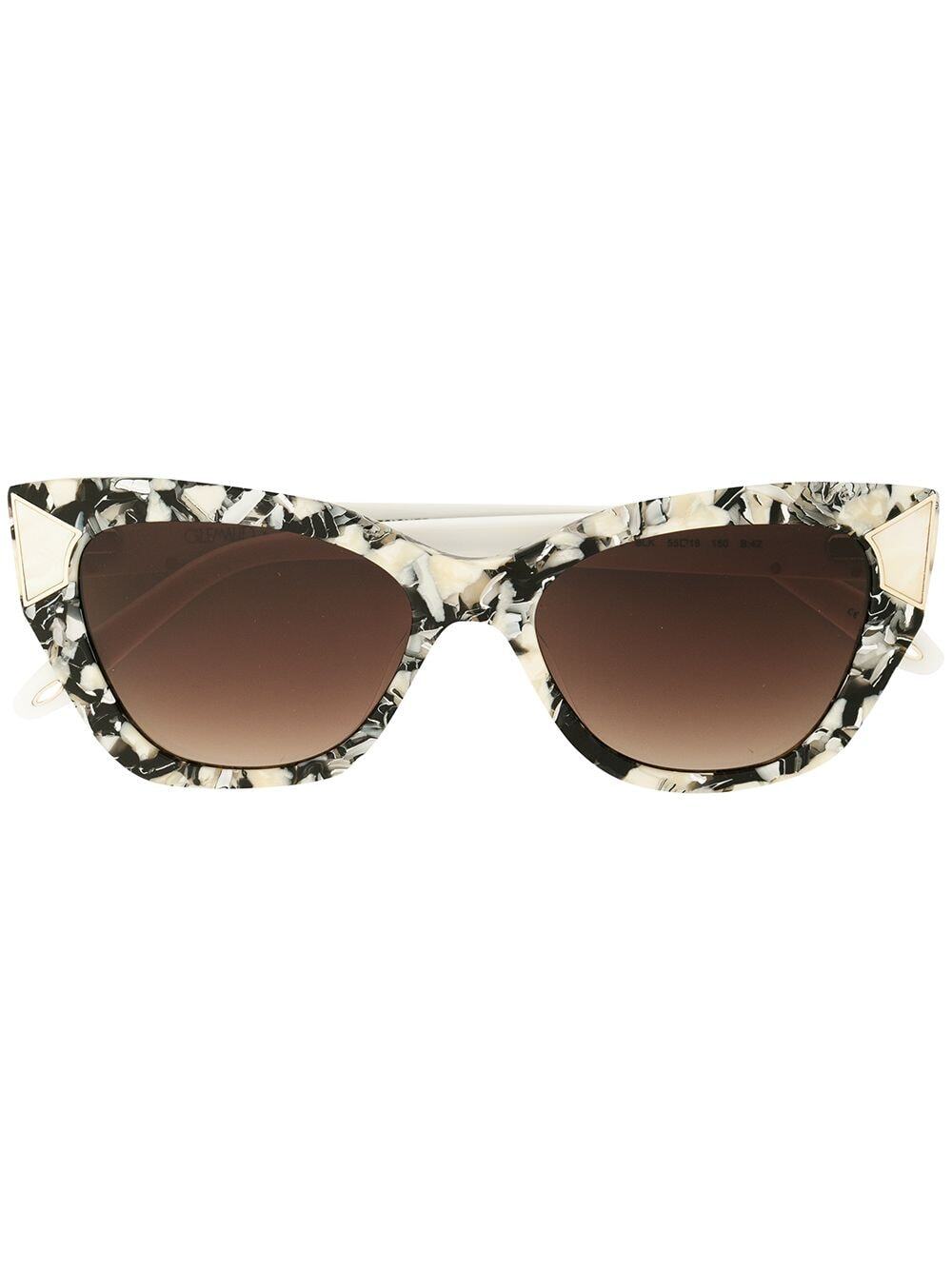 Victor Glemaud tortoiseshell-effect cat-eye sunglasses - Black