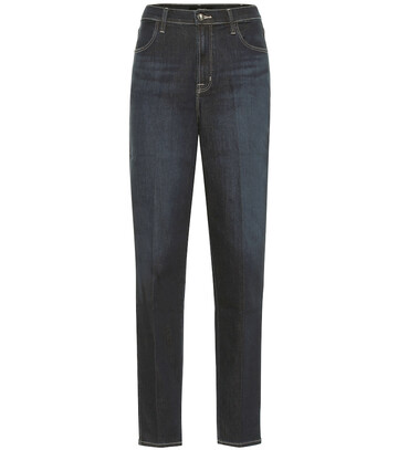 J Brand Mia high-rise slim jeans in blue